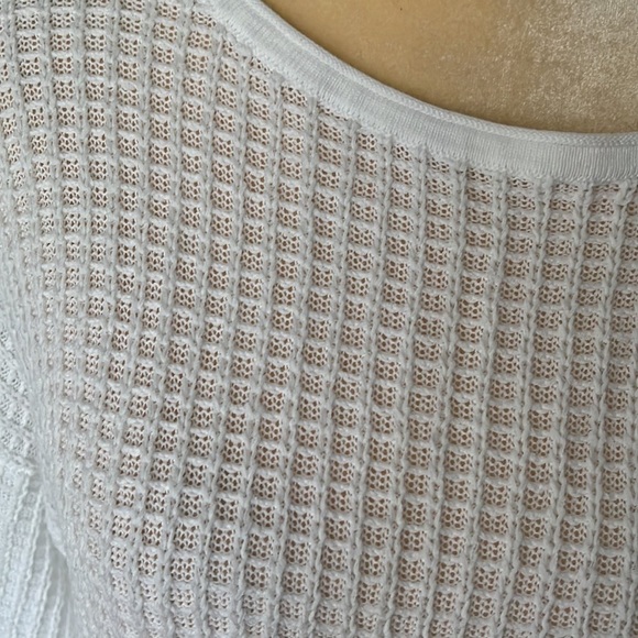 J. Jill White Knit Sweater Size S - Picture 3 of 8